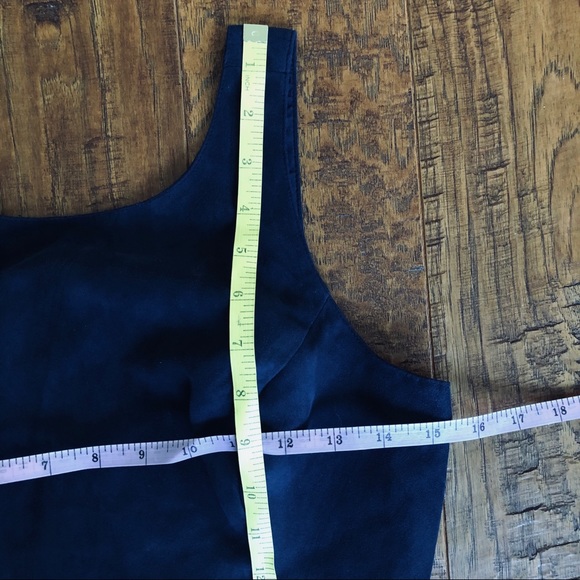 Hollister Navy Suede Scalloped Crop Top - Picture 6 of 7